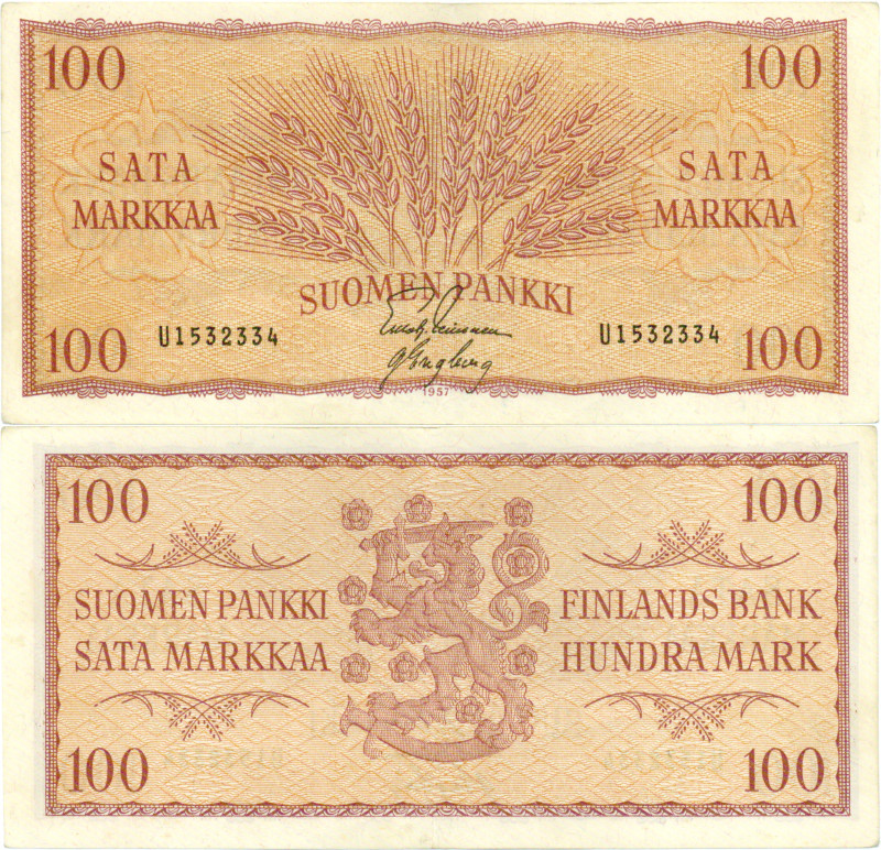 100 Markkaa 1957 U1532334